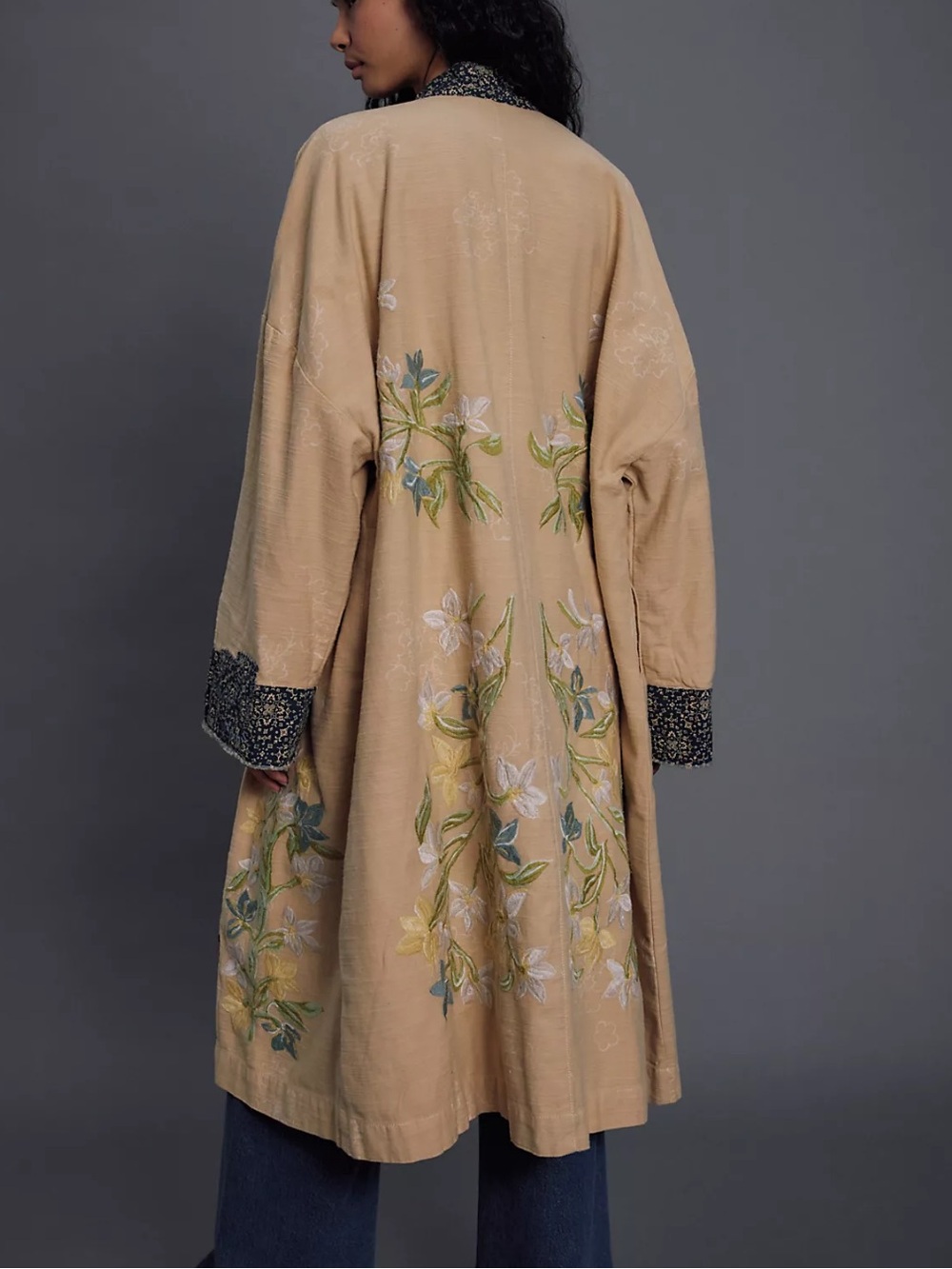 NWT Free People Henlow Embroidered Duster Size XS/S - Picture 1 of 7